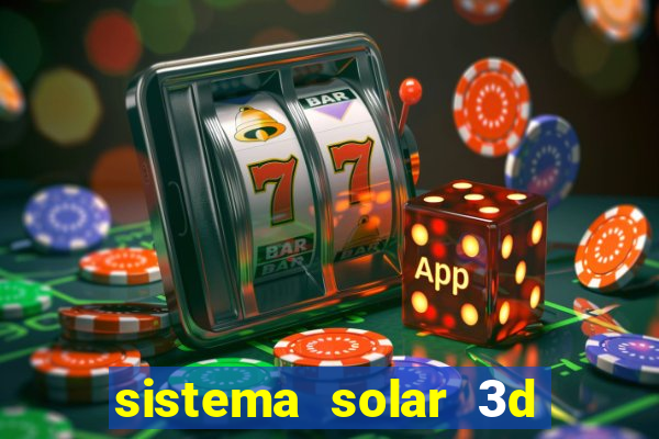 sistema solar 3d em movimento